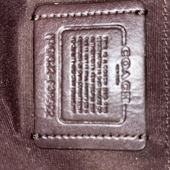 Coach purple and tan backpack - Picture 4 of 5